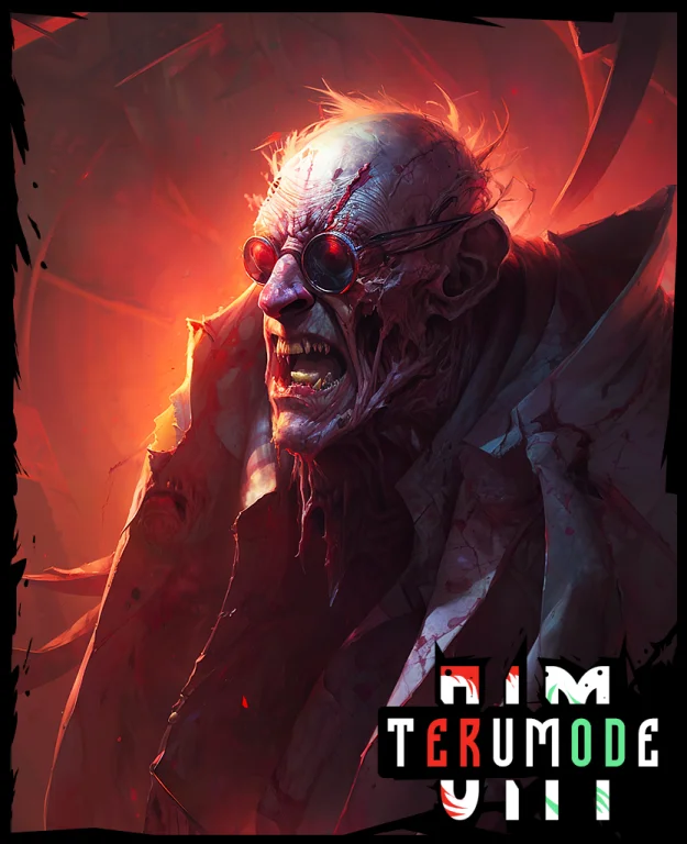 Art Horror By Apterus. Torn Clothes With Patterns, A Old Man...