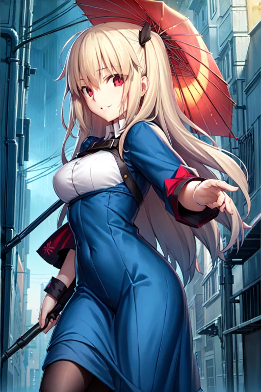 Masterpiece, Bestquality, Female, Rain, Night View, Uniform,...