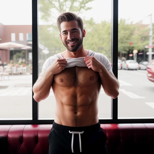 A Closeup Undressing Photo Of American Handsome Instagram Ma...