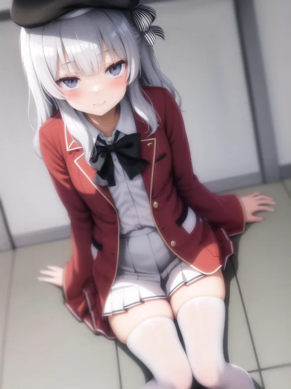 Lorasakayanagiarisu0.7, Red School Uniform, Black Hat, White...