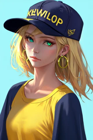 Wlop, Masterpiece, Best Quality, 1girl, Aqua Eyes, Baseball... — Stable Diffusion AI Prompt: wlop, masterpiece, best quality, 1girl, aqua eyes, baseball cap, blonde hair, cl...