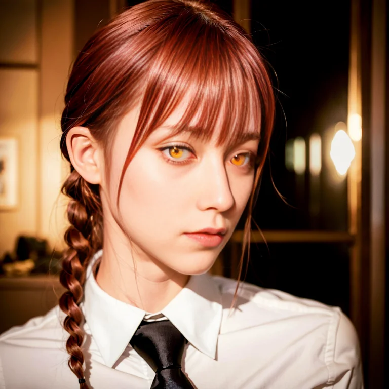 8k, Raw Photo, Best Quality, Masterpiece1.2, Orange Eyes  Ri...