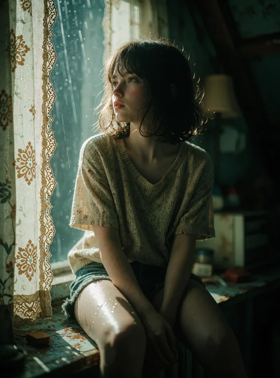 Photorealistic Film Still, Natural Skin Texture With Subtle...