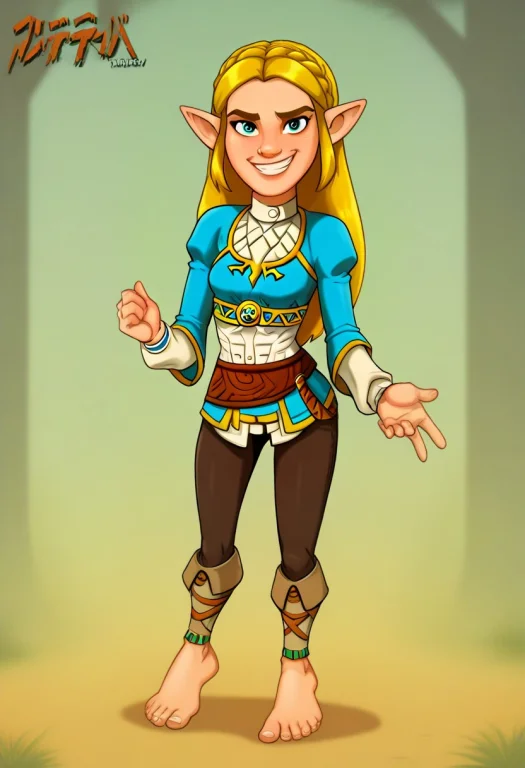 1girl, Zelda, Cartoon Style, Lilandy, Andystyle, Loraptoonst...