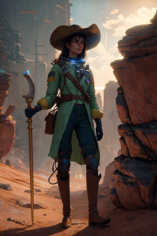 Beautiful Woman1.2, Cowboy Astronaut, Masterpiece, Best Qual...