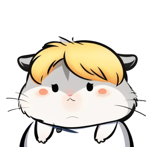 Xiaoyuehan,hamster, 3, Clothedanimal, Blondehair, Simpleback... — Stable Diffusion AI Prompt: xiaoyuehan,hamster, :3, clothed_animal, blonde_hair, simple_background, white_ba...