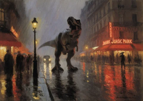 Cinematic Film Still 12. Konstantin Korovin Style Russian Im... — Stable Diffusion AI Prompt: cinematic film still 12. Konstantin Korovin style Russian Impressionist oil pain...