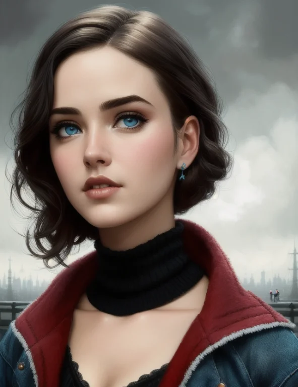 Masterpiece, Best Quality, Lofi Portrait, Digital Painting,...