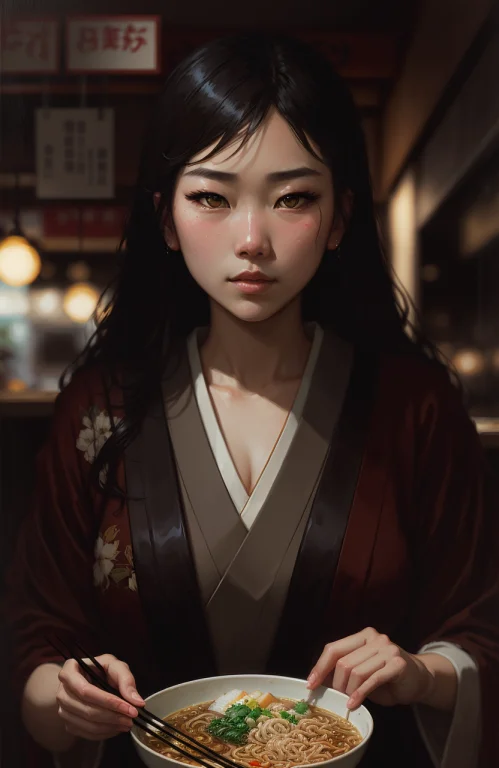 Award Winning Portrait Photo, Face Focus, Stunning Japanese...