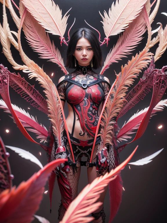 Complex Ultra Detailed Beautiful Death Angel, Biomechanical...