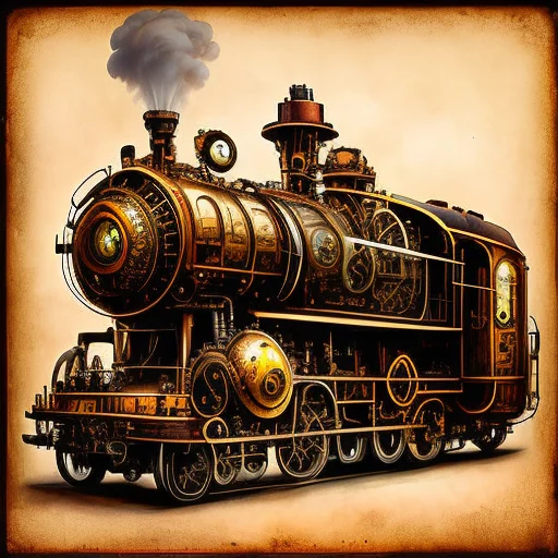 Steampunkai, Steampunk, Steam Locomotive