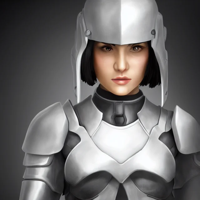Frpgfacegen, Solo, Womanfocus, 1girl, Open Helmet, Sexy Armo...
