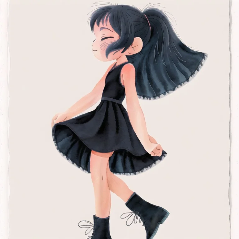 Lorateoskaffa1, 1girl, Black Dress, Black Footwear, Closed E...
