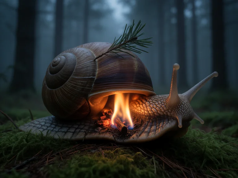 4. Dark Fantasy Landscape Photography, A Giant, Hyper-realis...