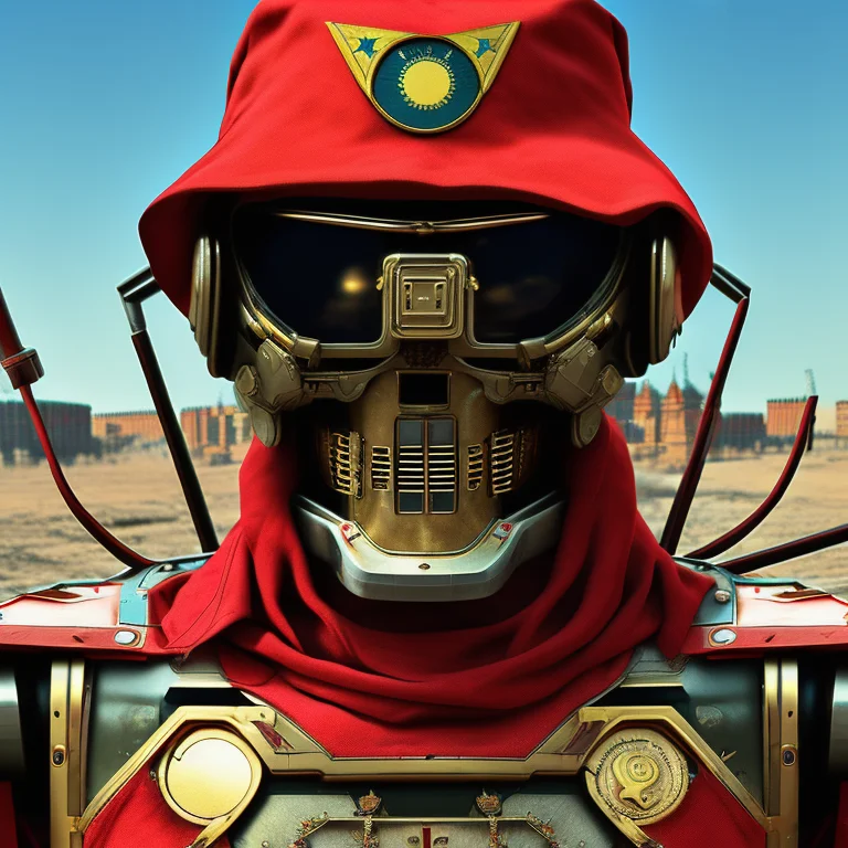 Dvmech Robot, Retro, Futurist, Photograph, Hyperrealistic, R...