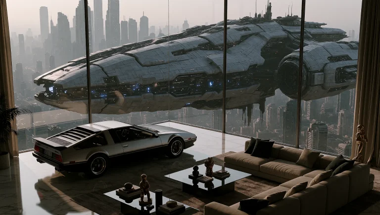 Dcsc1f1. Wide Shot From An Elevated Interior Perspective, Lo...