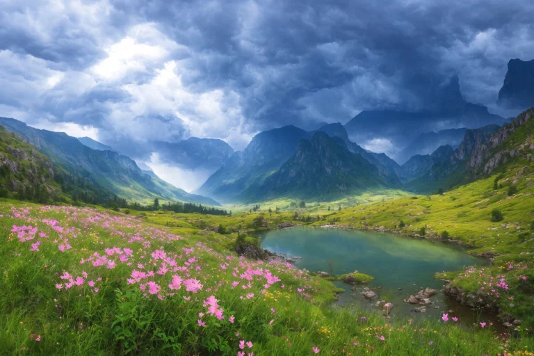 Magical, Landscape, Mysterious, Luminous, Dreary, Complex, B...