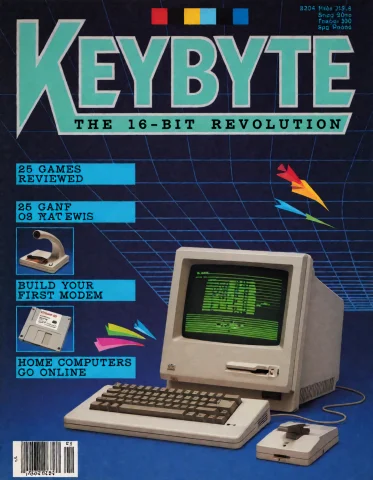 A Scan Of Keybyte Magazine 80s Cover, Huge Futuristic Teal G... — Stable Diffusion AI Prompt: A scan of "KEYBYTE" magazine 80s cover, huge futuristic teal geometric sans-seri...