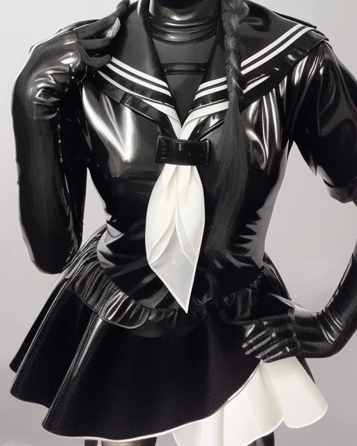 Best Quality ,masterpiece, 1 Girl,black Serafuku,,illustrati...