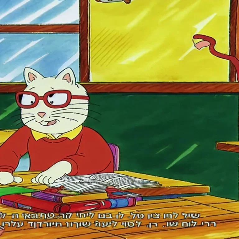 A Cat Studying In School, Very Detailed, Clean, High Quality...