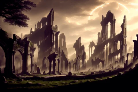 Fantasy Epic Digitalart Of Ruins, Matte Painting, Concept Ar... — Stable Diffusion AI Prompt: fantasy epic digitalart of ruins, matte painting, concept art, celestial, soft r...