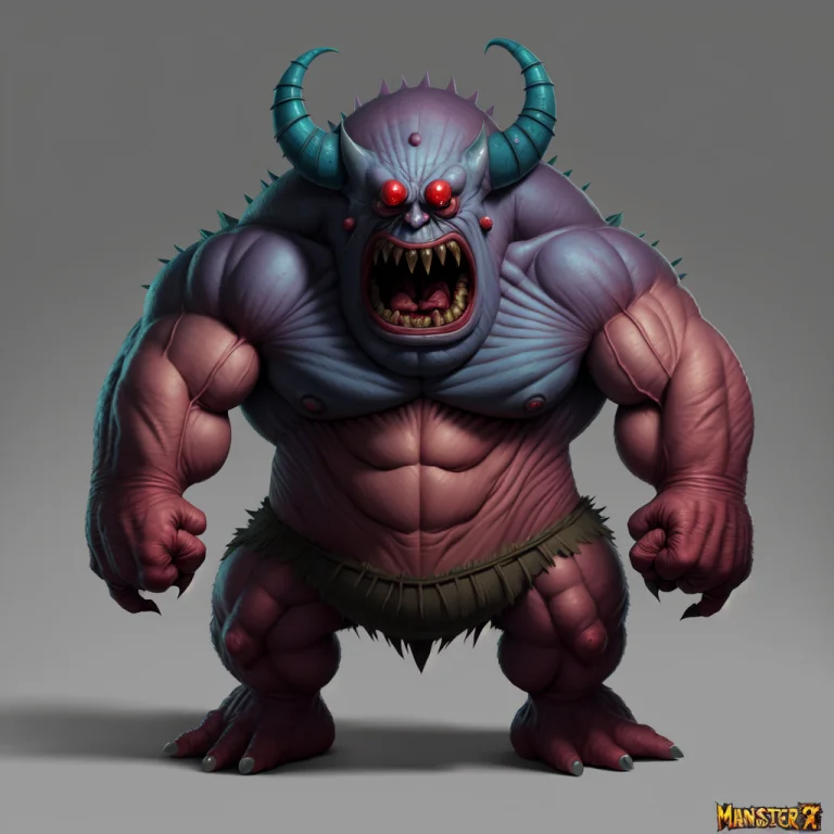 A Fantz Monster Design, Funny, Ultra Detailed, Muscular, Ang...