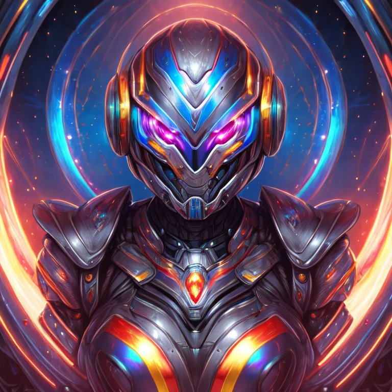 Highly Detailed Dan Mumford1.2 Portrait Of A Adorable Robot...