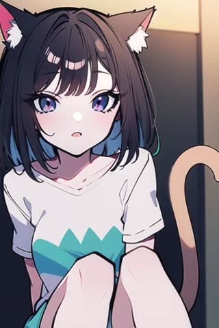 Best Quality, Masterpiece, 1girl,medium Hair, Cat Ears, Catg... — Stable Diffusion AI Prompt: best quality, masterpiece, 1girl,medium hair, cat ears, cat_girl,cat tail, ahega...