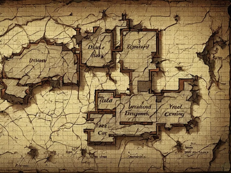 Old Dungeon Treasure Map