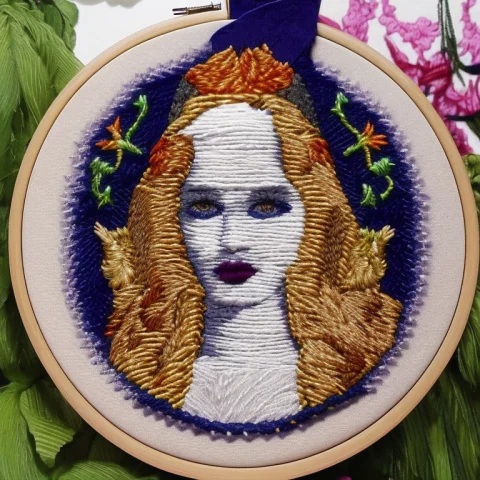 The Virgin Embroidery By Embarg — Stable Diffusion AI Prompt: the virgin embroidery by embarg