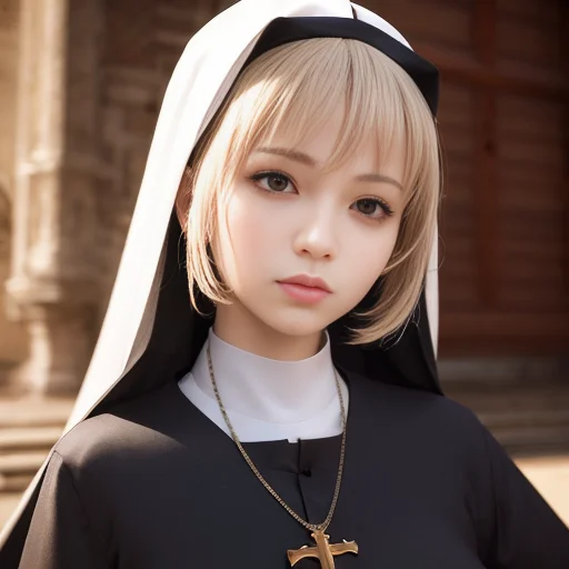Best Quality, Masterpiece1.1, Realistic1.4, 1girl, Priest Co...