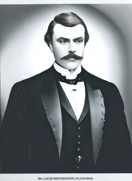 Loramonograph1portrait Of A Majestic Victorian Manblack And...