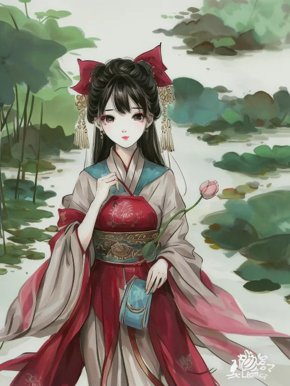 Shuimobysim, Girl, Woman,lotus,lakes,hangzhou,wuchangshuo,wu...