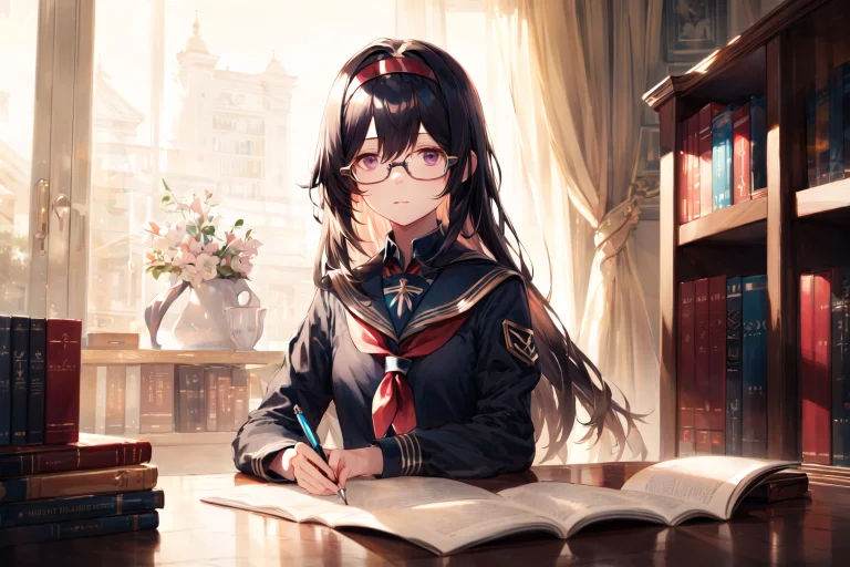 Masterpiece, Best Quality,best Aesthetic,1girl, Solo, Long H...
