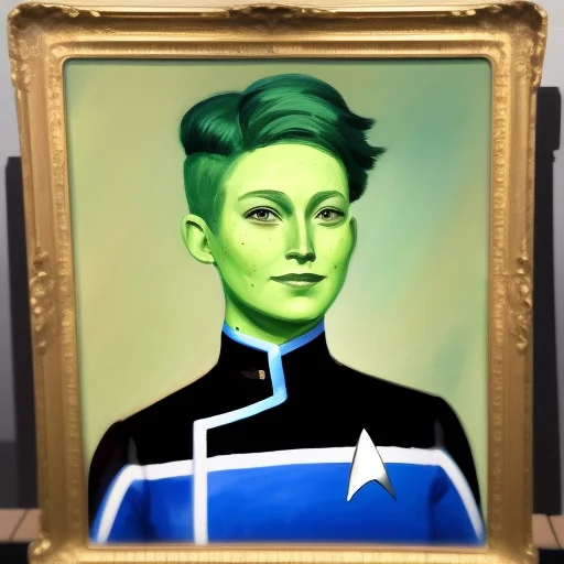 Loratendi-lora0.8 An Oil Painting Portrait Of Tendi Wearing...
