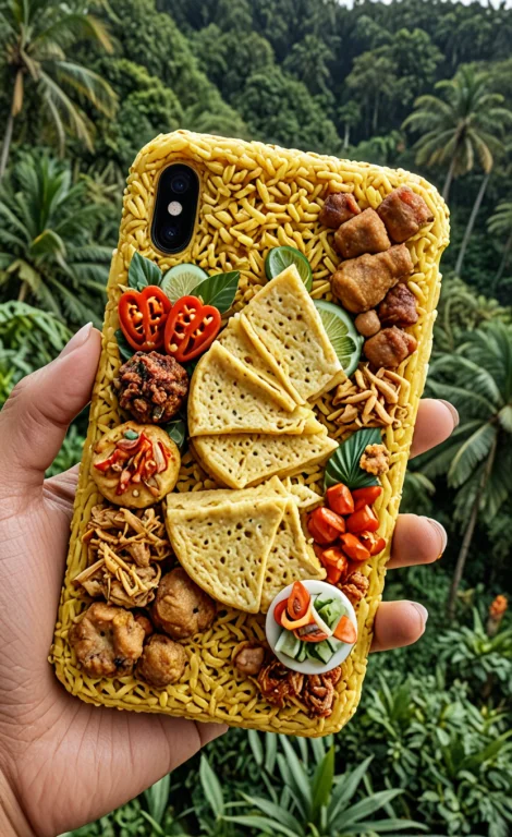 Iphone Made From Tumpeng, Food, Deliciouse, Tasty, Bali Land...