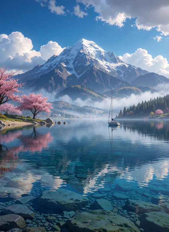 A Professional Photo Of A Vast Landscape. The Photo Is Taken...