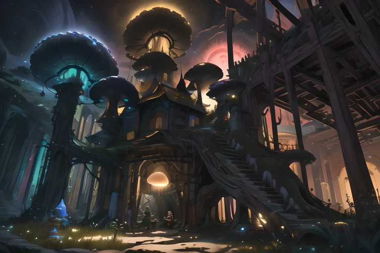 Masterwork, 2girls, Elves, Eating, Hdr, Subsurface Scatterin...