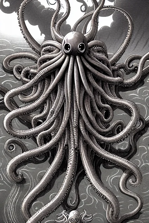 Pboldrifrpgstyle0.6 Octopus Monster Cthulhu Huge