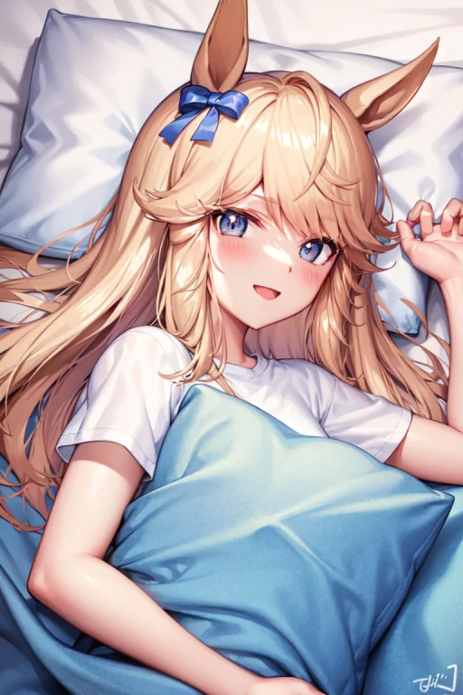 Masterpiece, Best Quality, Gold City Umamusume, Pillow, Lyin...