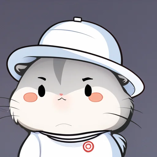 Xiaoyuehan,3, Nohumans,3,whitesuit,whitehat,hamster