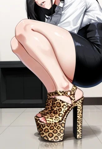 Masterpiece, Best Quality, Newest, 1girl, Solo, Open-toe Sho... — Stable Diffusion AI Prompt: masterpiece, best quality, newest, 1girl, solo, open-toe shoes, platform heels,...