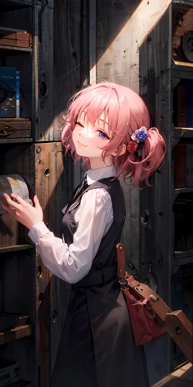 Masterpiece,best Quality,1girl,one Eye Closed