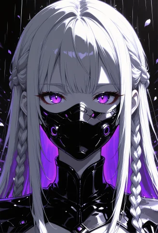 Masterpiece, Best Quality, Newest, 1girl, Solo, 1girl, High... — Stable Diffusion AI Prompt: masterpiece, best quality, newest, 1girl, solo, 1girl, high tech face mask, blac...