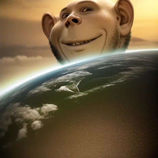 A Realistic Photograph Of Soyjak, An Extraterrestrial Being...