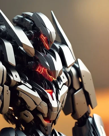 Top View Dvmech, Robotgundam Style Robot, Glossy, Dystopian... — Stable Diffusion AI Prompt: top view dvMech, RobotGundam style robot, glossy, dystopian background, bokeh, i...