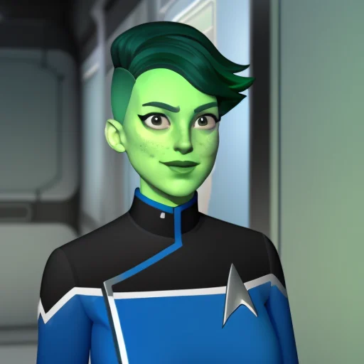 Loratendi-lora1 A Portrait Photo Of Tendi Wearing A Starflee...