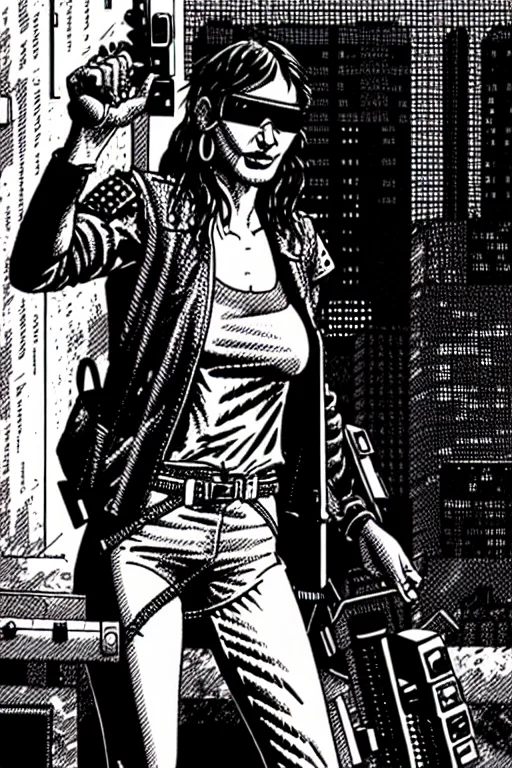 Theoldshadowrunstyles1.0 Cyberpunk Girl Cyberwar