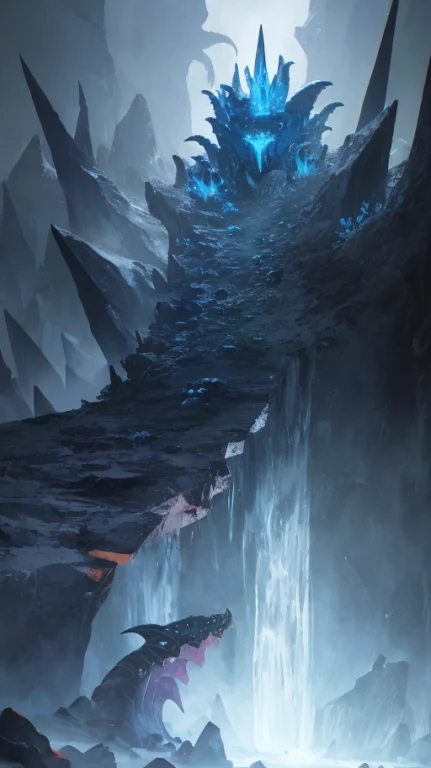 Dark Landscape, By Govard Lovecraft, Ice And Rock, Strange C...
