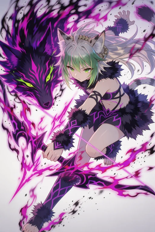 Miyukiruriastyle Anime Illustration Depicts A Dynamic, High-...